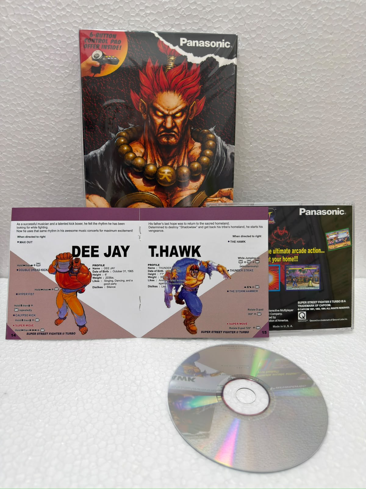 Street Fighter 2 Turbo Jogo 3DO Prensado Completo