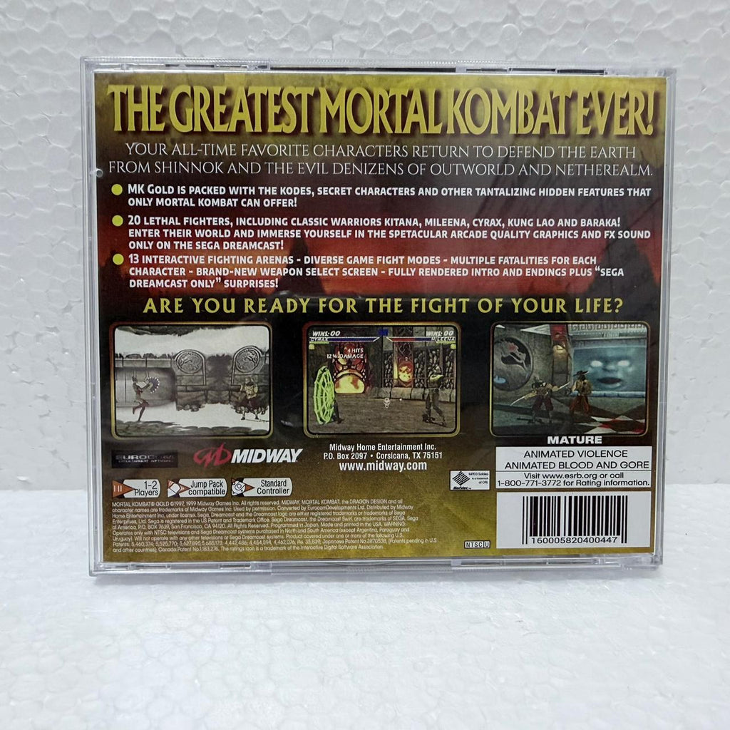 Mortal Kombat Gold - Dreamcast