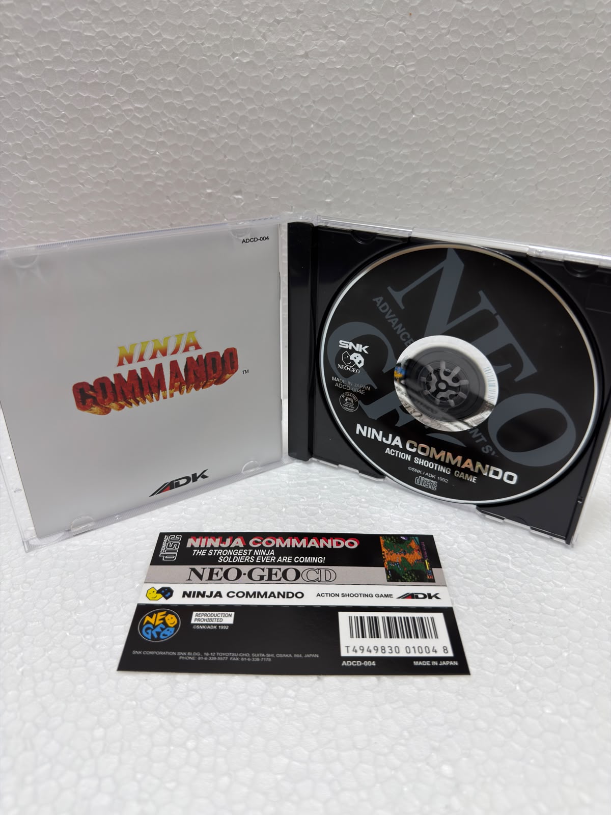 Ninja Commando Jogo Neo Geo CD Prensado Completo
