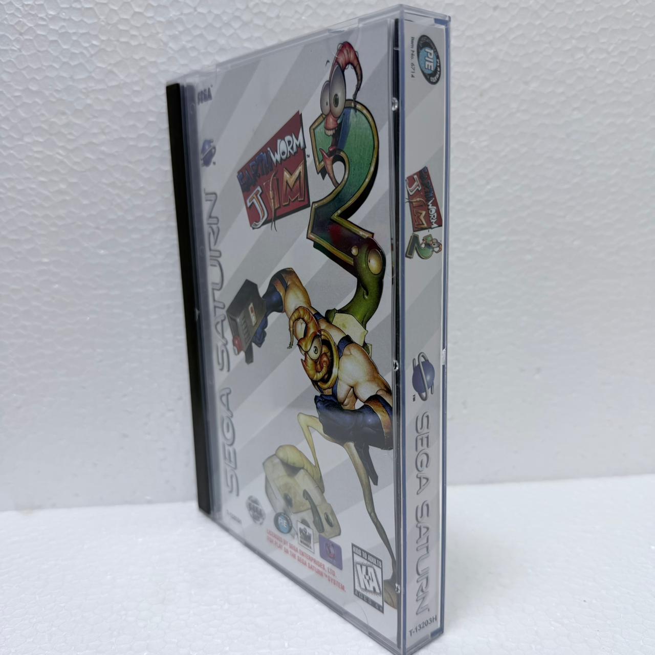 Earth Worm Jim - Sega Saturno - Box em Acrílico
