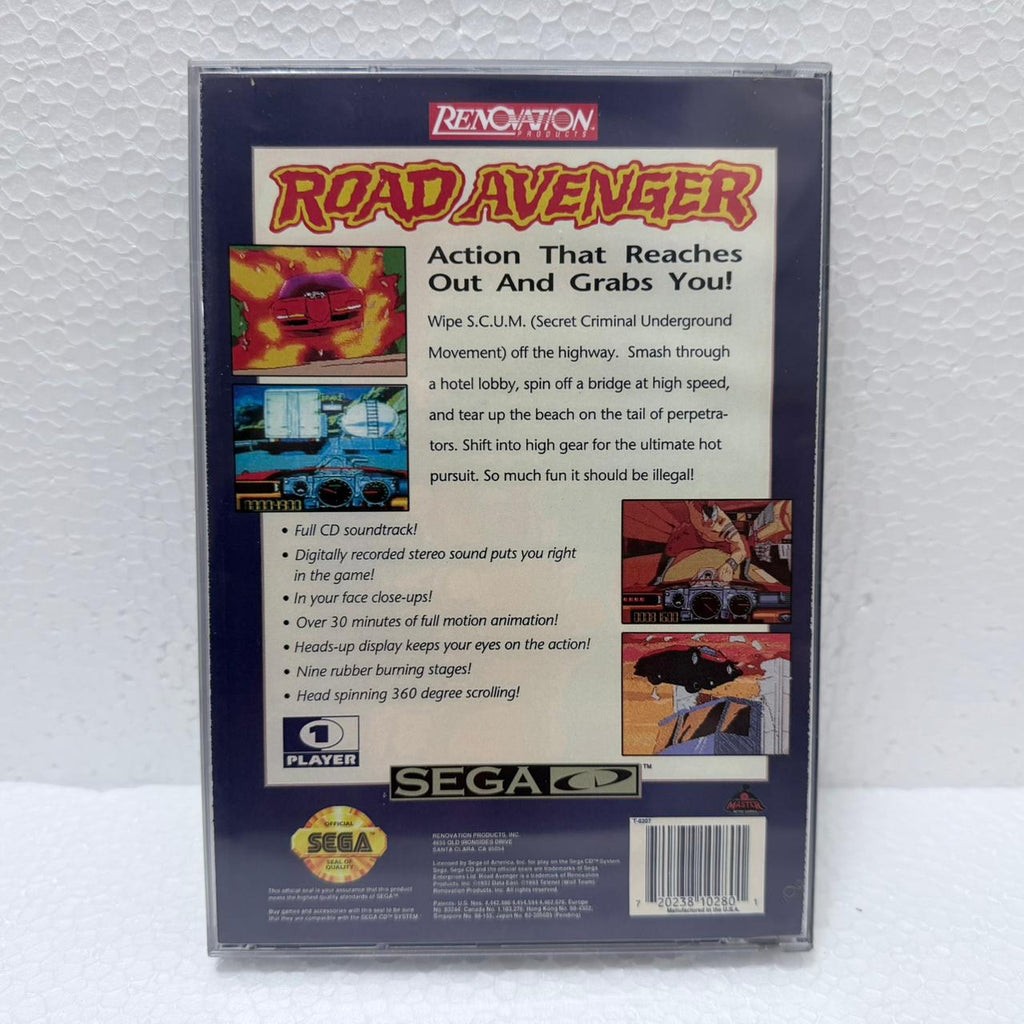 Road Adventure -Sega Cd / Mega CD - Box em Acrílico