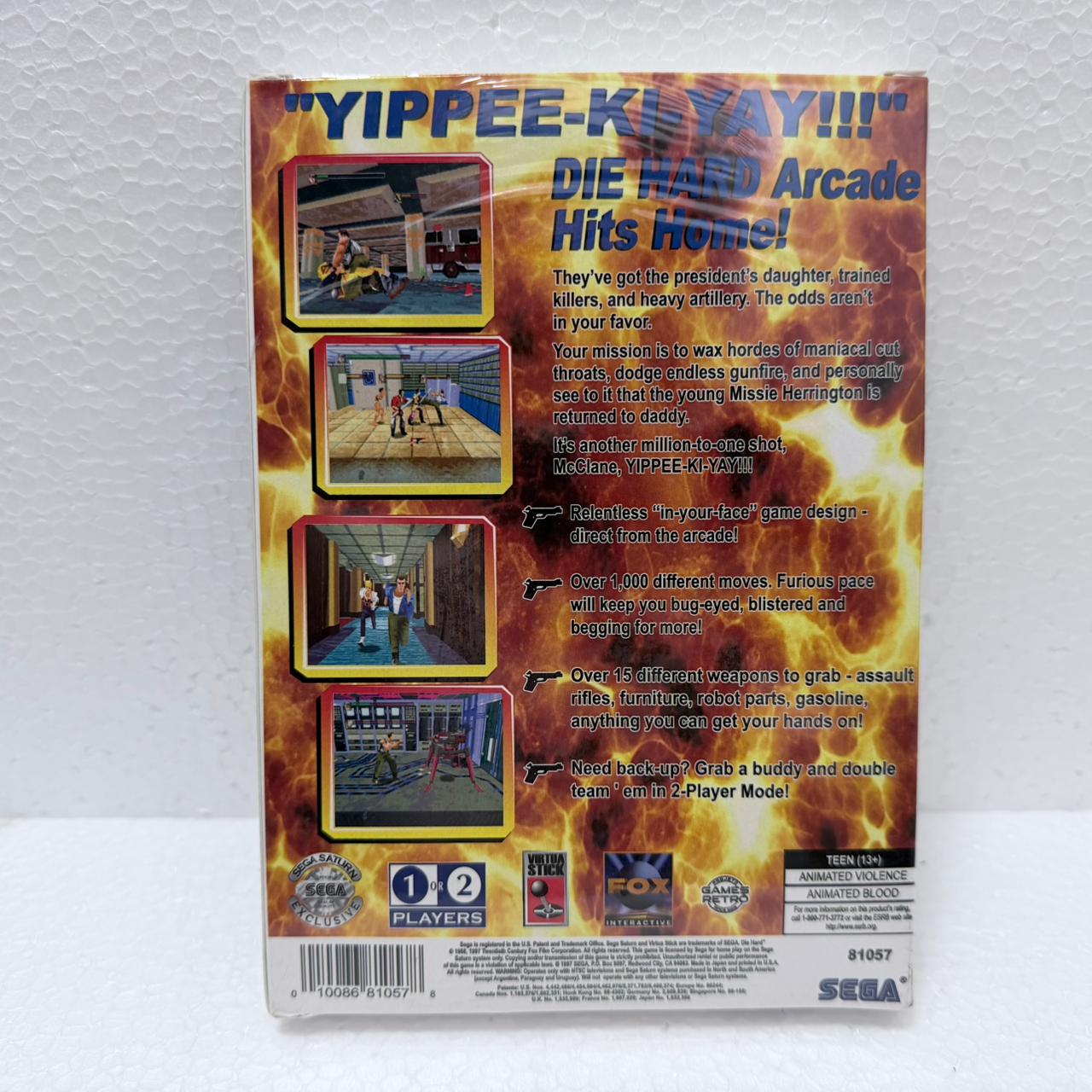 Die Hard Arcade - Sega Saturno - Long Box