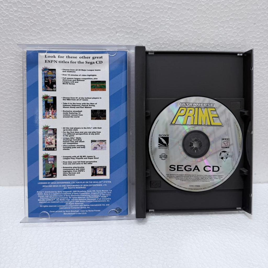 Ultraverse Prime - Sega Cd / Mega CD - Box em Acrílico