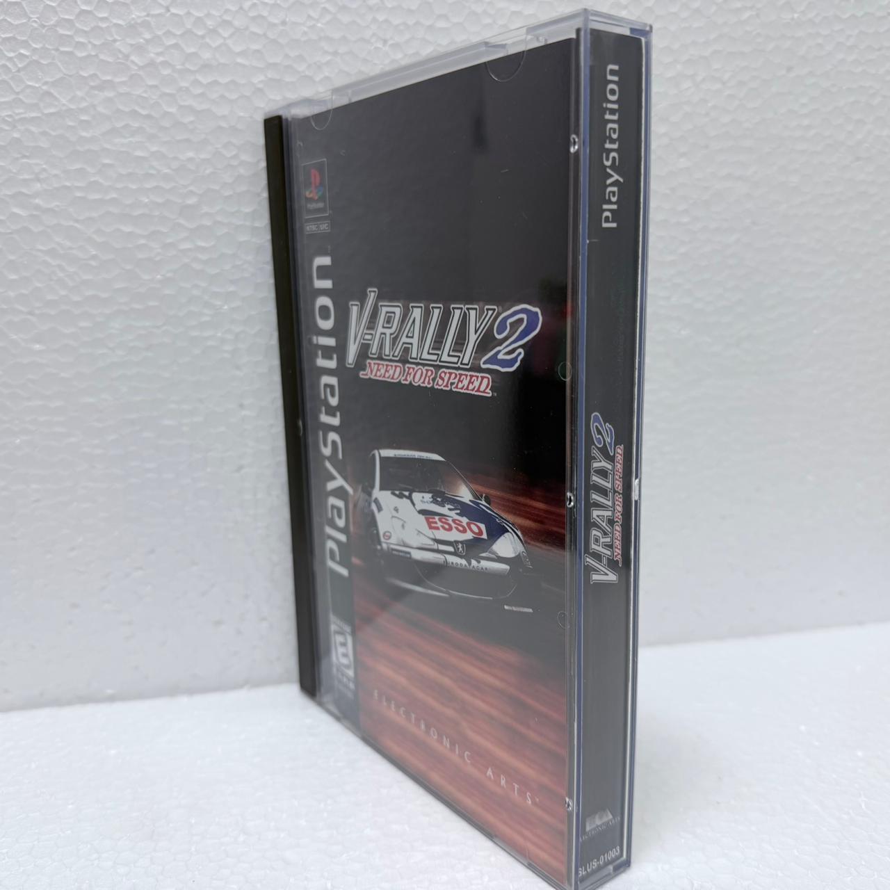 V-Rally 2 Need For Speed  -PlayStation - Box em Acrílico