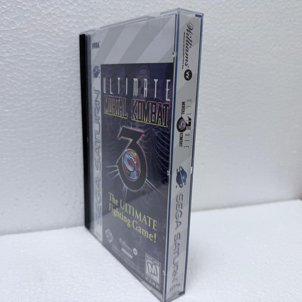 Ultimate Mortal Kombat - Sega Saturno - Box em Acrílico