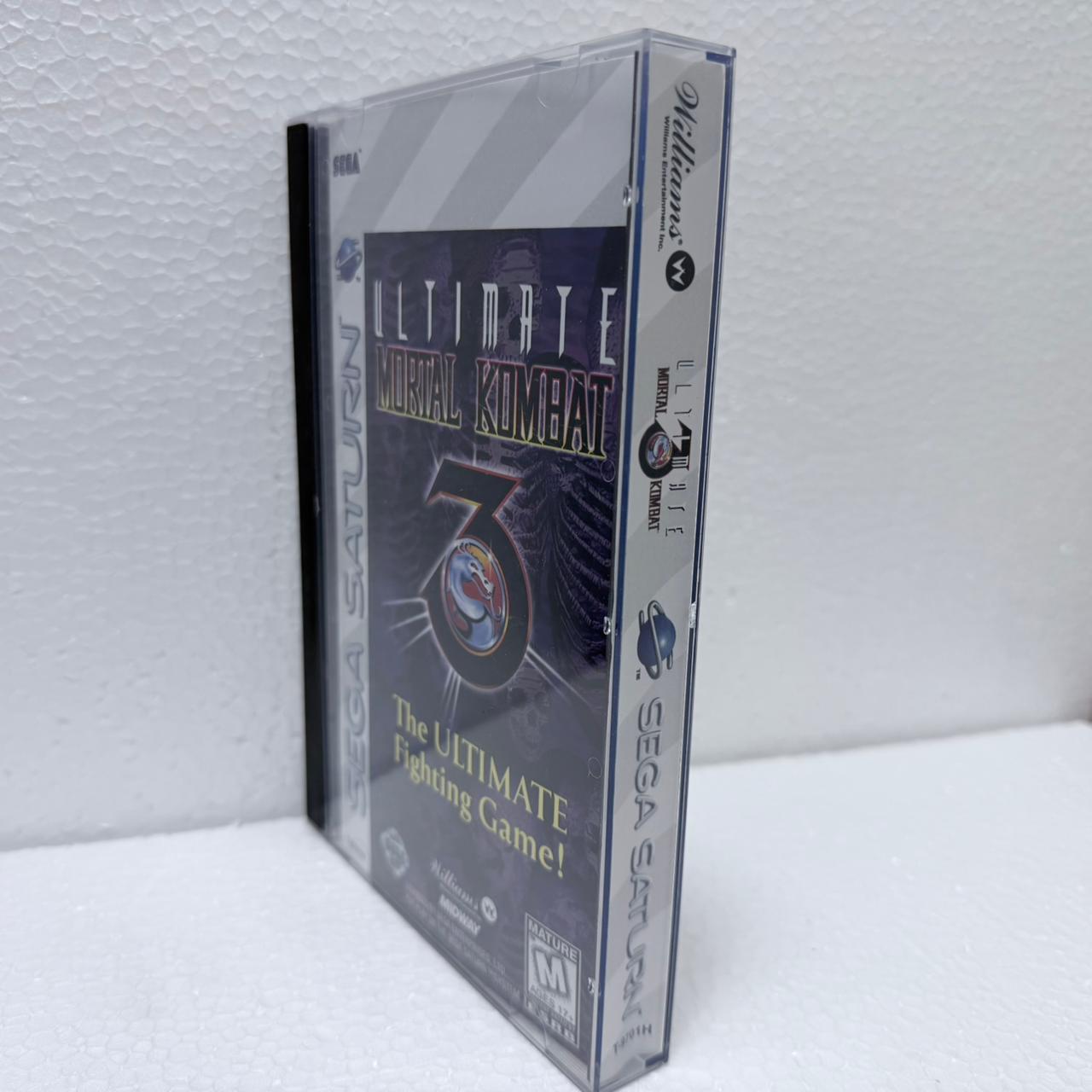 Ultimate Mortal Kombat - Sega Saturno - Box em Acrílico
