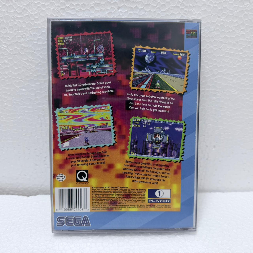 Sonic Cd - Sega Cd / Mega CD - Box em Acrílico