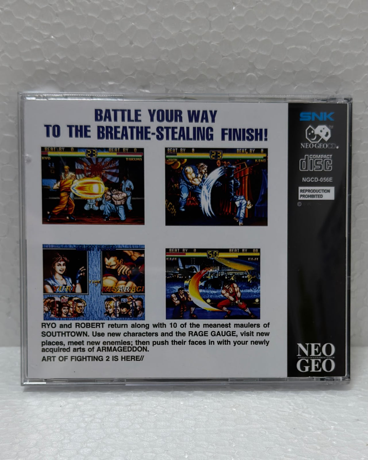 Art Of Fighting 2 Jogo Neo Geo CD Prensado Completo