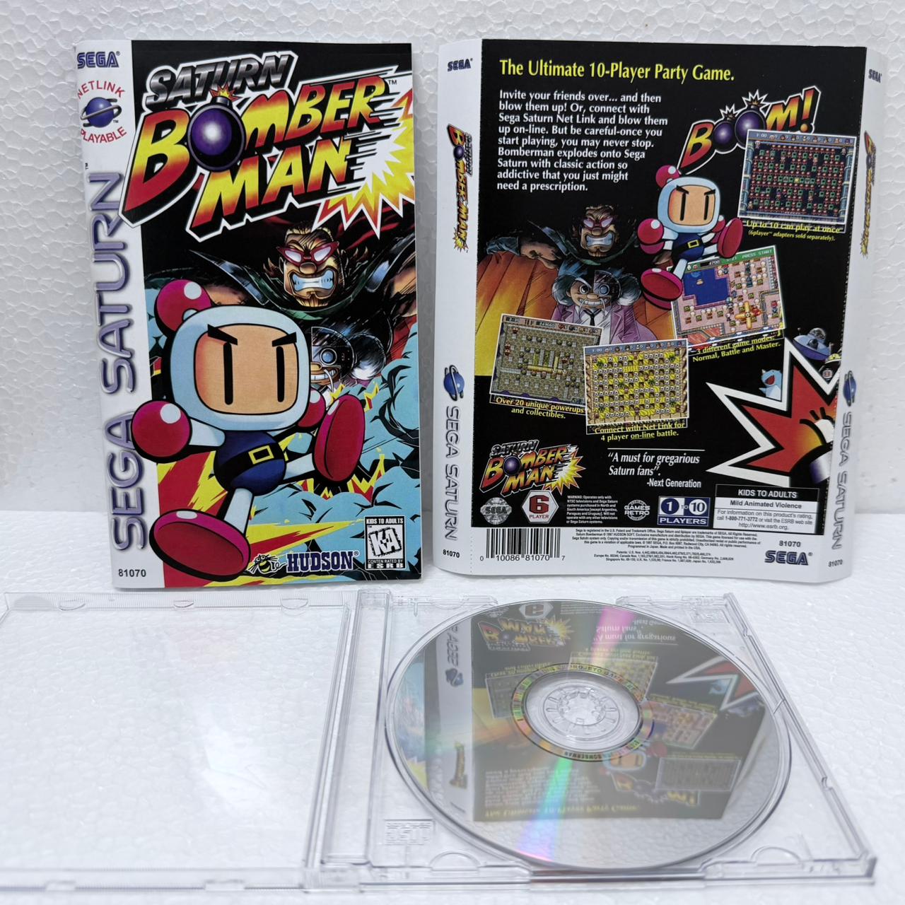 Bomber Man - Sega Saturno - Long Box
