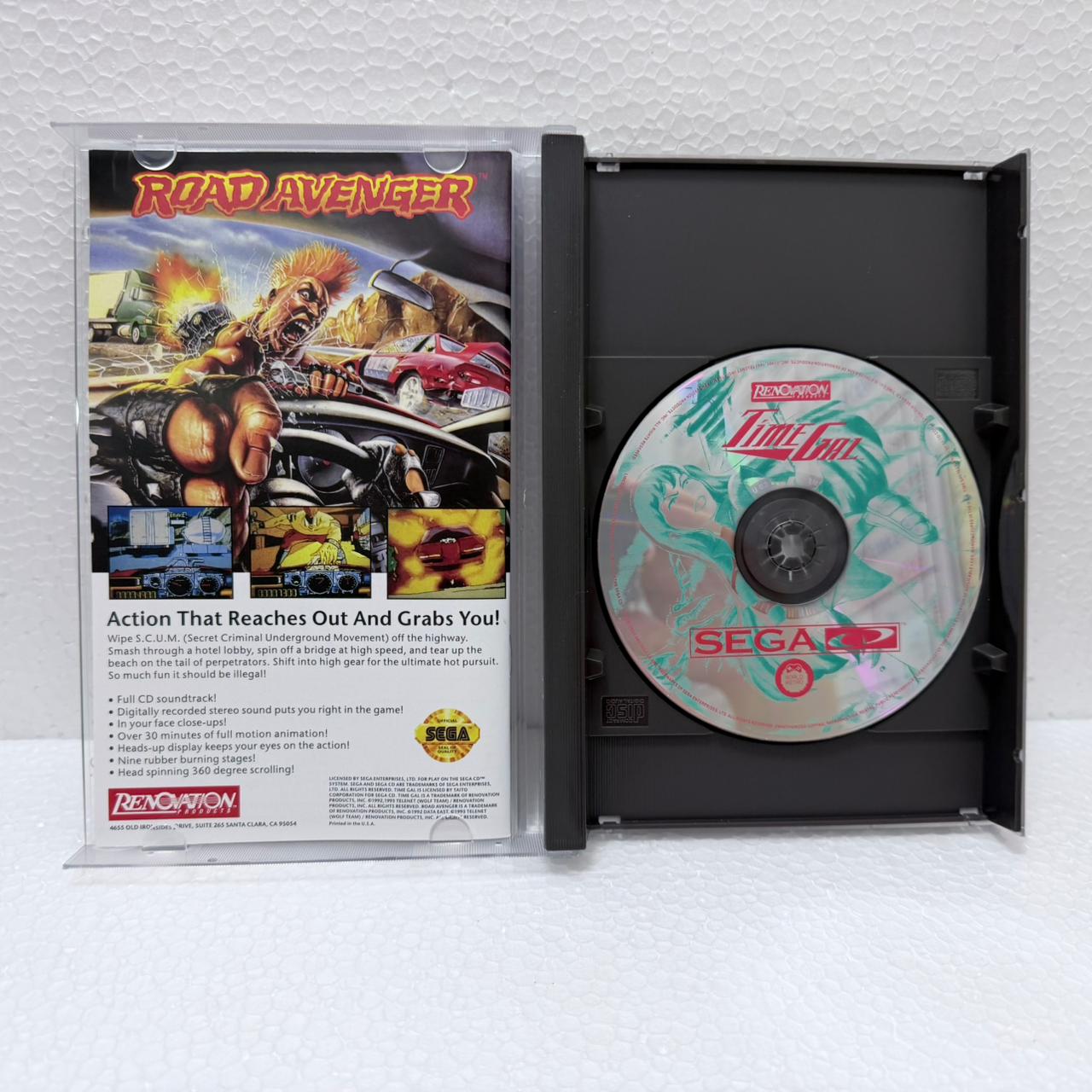 Time Gal  - Sega Cd / Mega CD - Box em Acrílico
