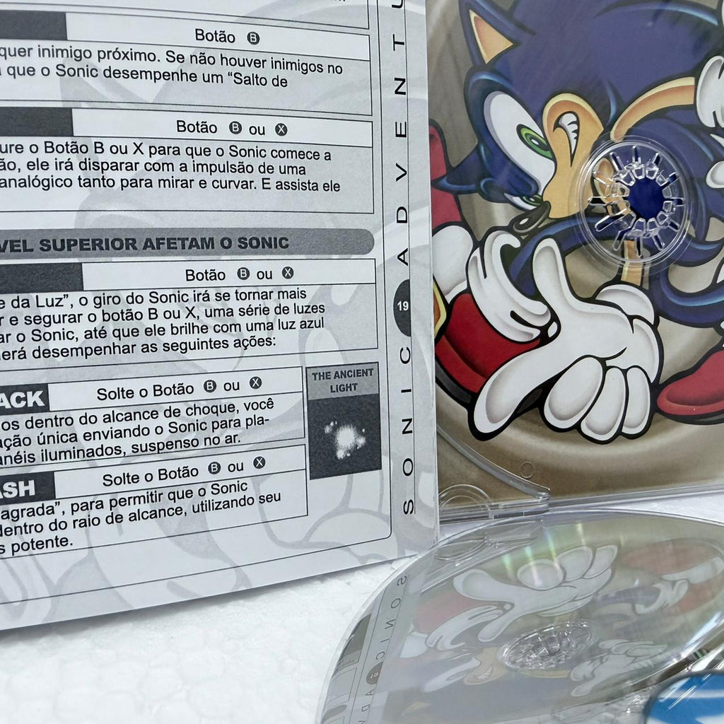Sonic 1 e 2 Box - Dreamcast