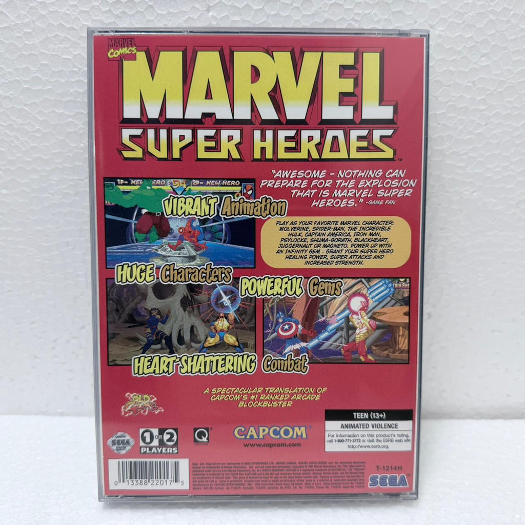 Marvel Super Heroes - Sega Saturno - Box em Acrílico