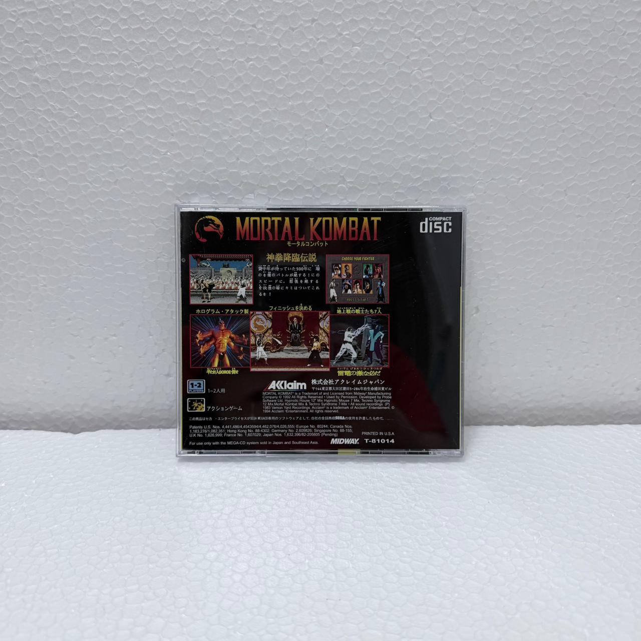 Mortal Kombat - Sega CD / Mega CD- Jewel Case