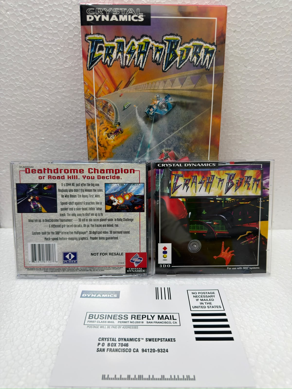 Crash’n Burn Jogo 3DO Prensado Completo