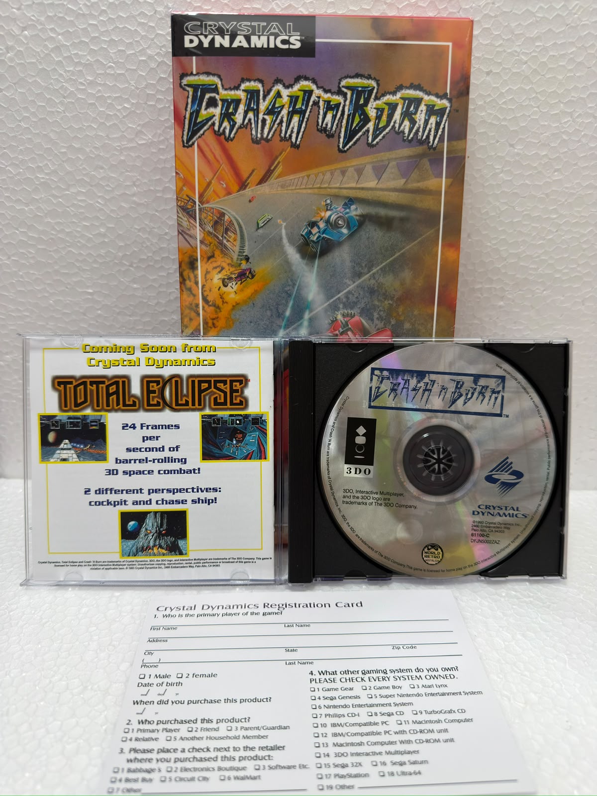 Crash’n Burn Jogo 3DO Prensado Completo