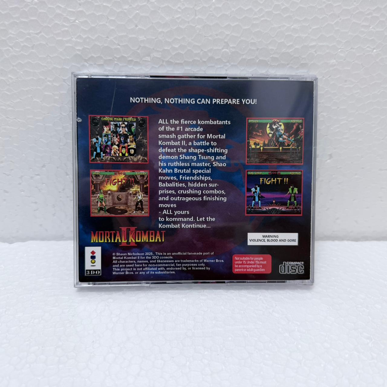Mortal Kombat II - 3DO - Jewel Case