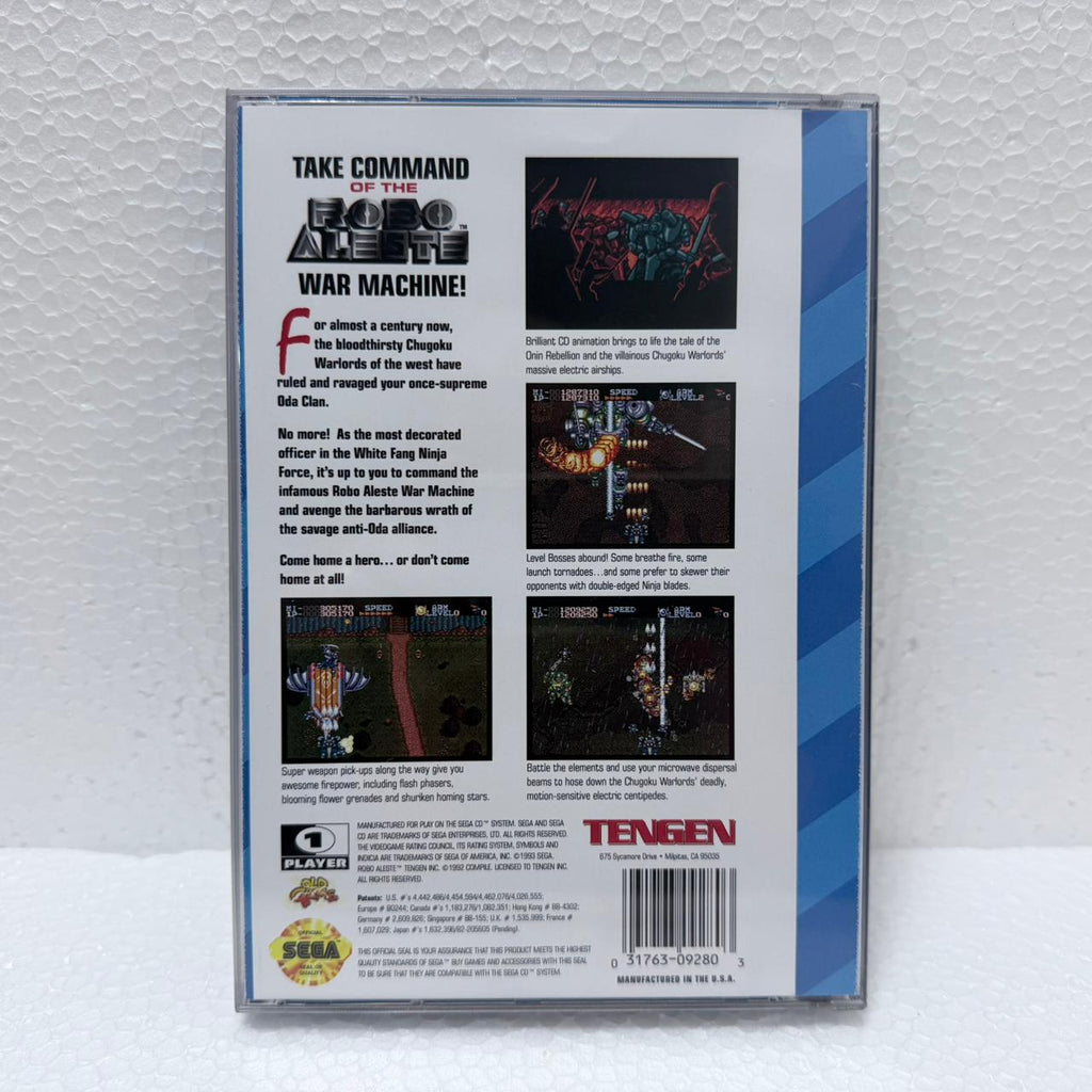 Robo aleste  Sega Cd / Mega CD - Box em Acrílico