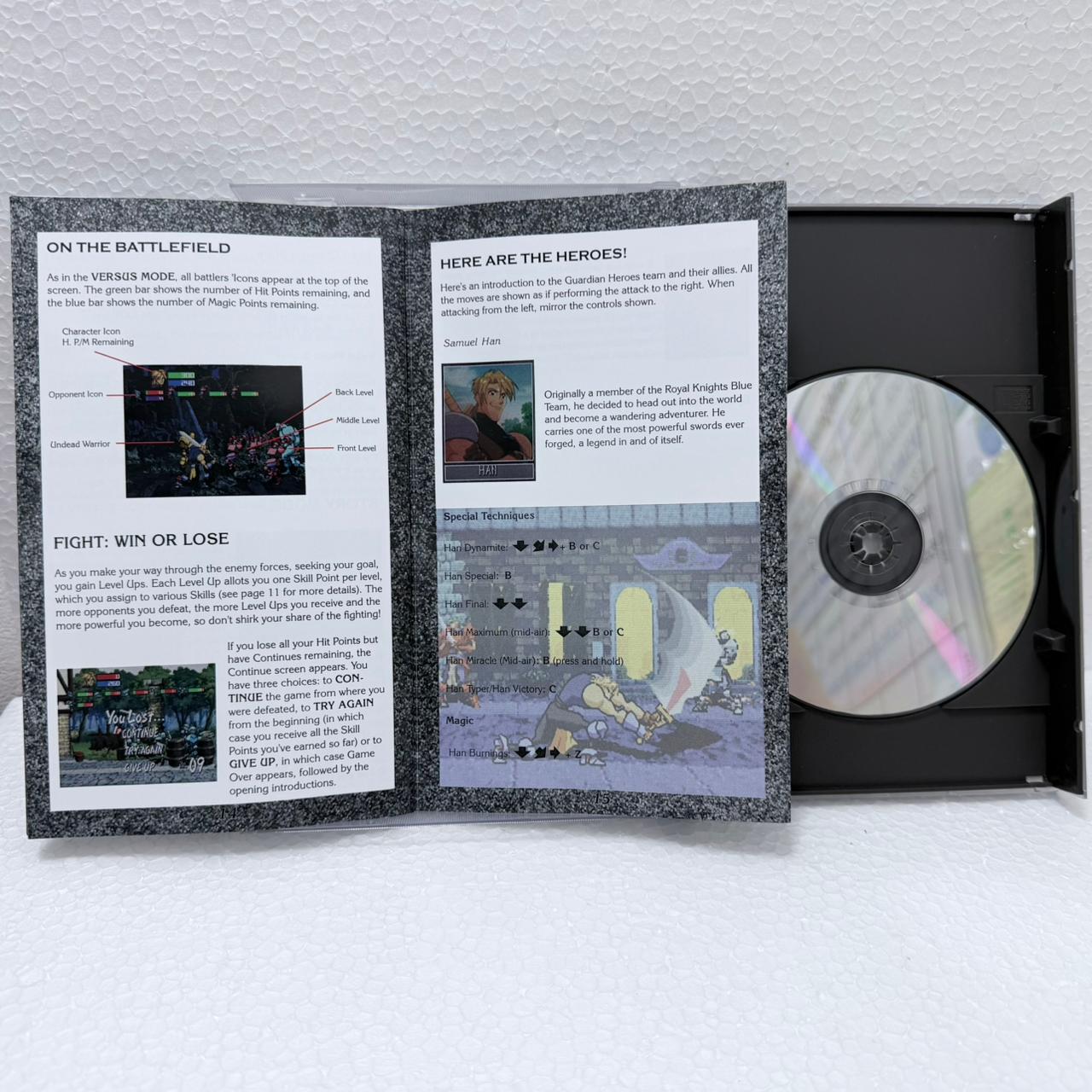 Guardian Heroes - Sega Saturno - Box em Acrílico