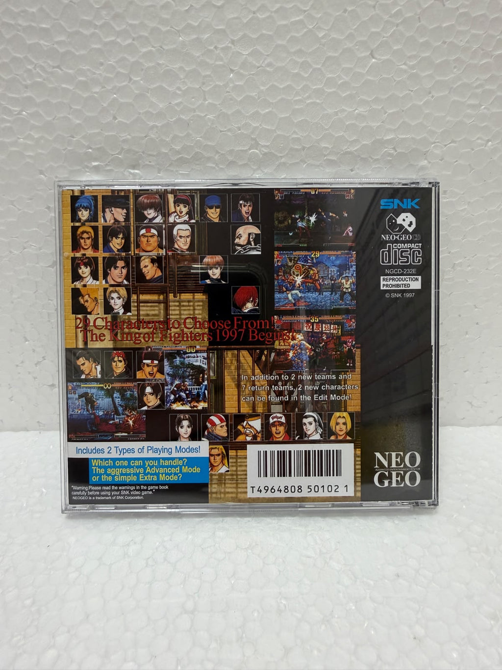 The King OF Fighters 97 Jogo Neo Geo CD Prensado Completo