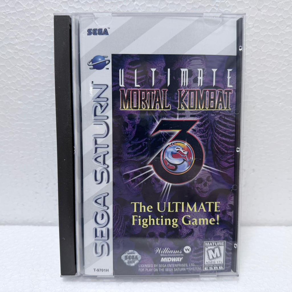 Ultimate Mortal Kombat - Sega Saturno - Box em Acrílico