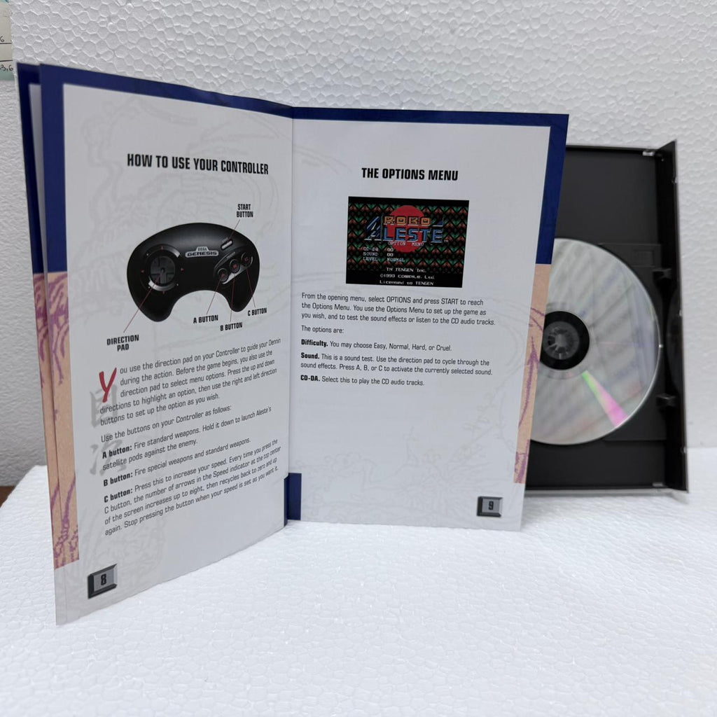 Robo aleste  Sega Cd / Mega CD - Box em Acrílico