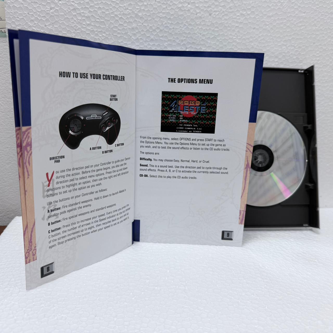 Robo aleste  Sega Cd / Mega CD - Box em Acrílico