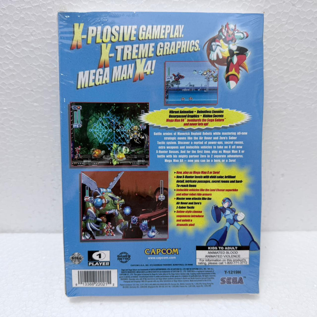 Megaman 4 - Sega Saturno - Long Box