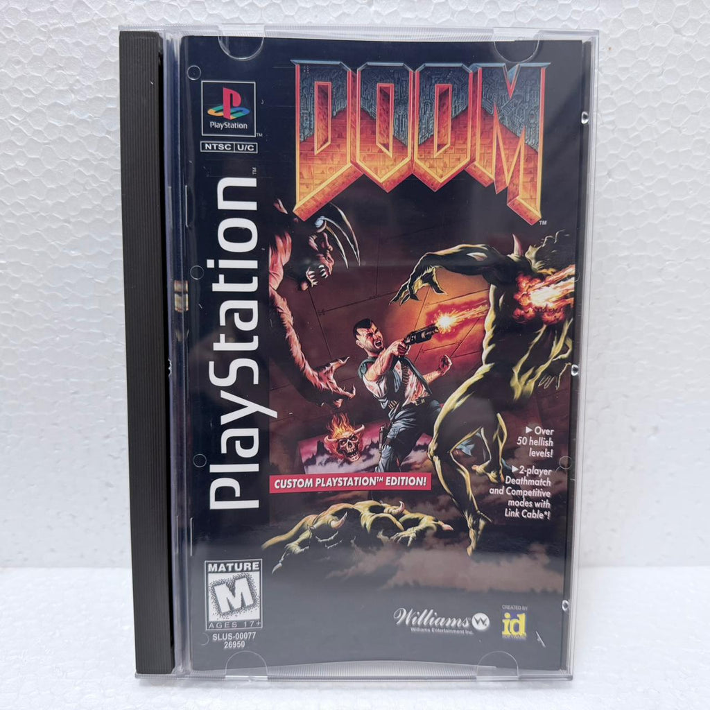 Doom  - PlayStation - Box em Acrílico