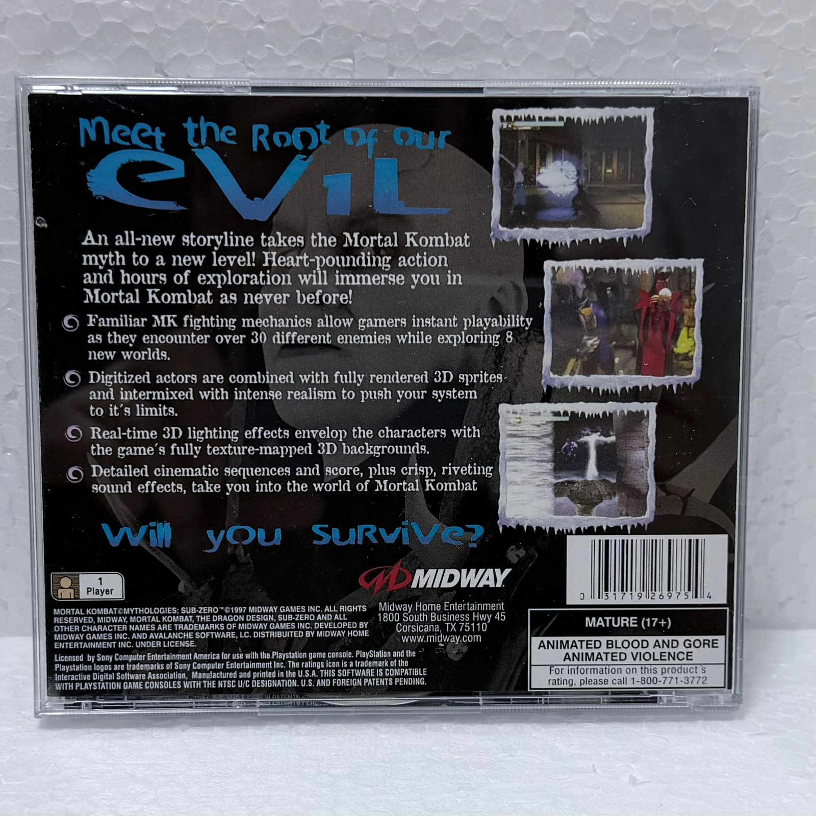 Mortal Kombat Sub-Zero -PlayStation