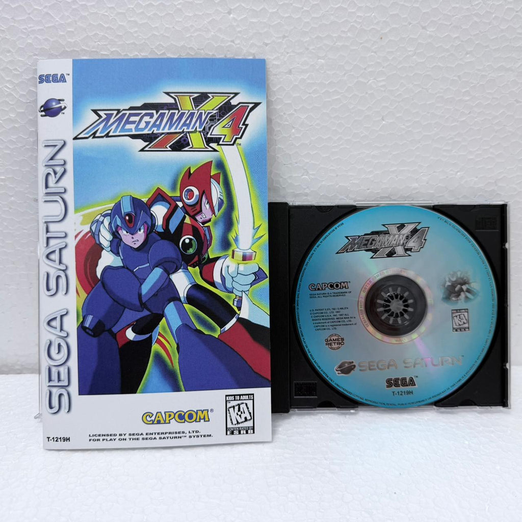 Megaman 4 - Sega Saturno - Long Box