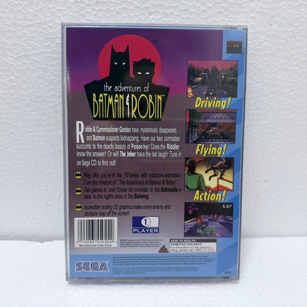 Batman & Robin  - Sega Cd / Mega CD - Box em Acrílico