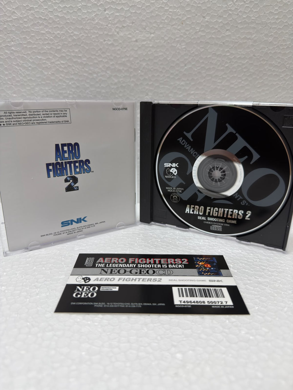 Aero Fighters 2 Jogo Neo Geo CD Prensado Completo Sonic Wings
