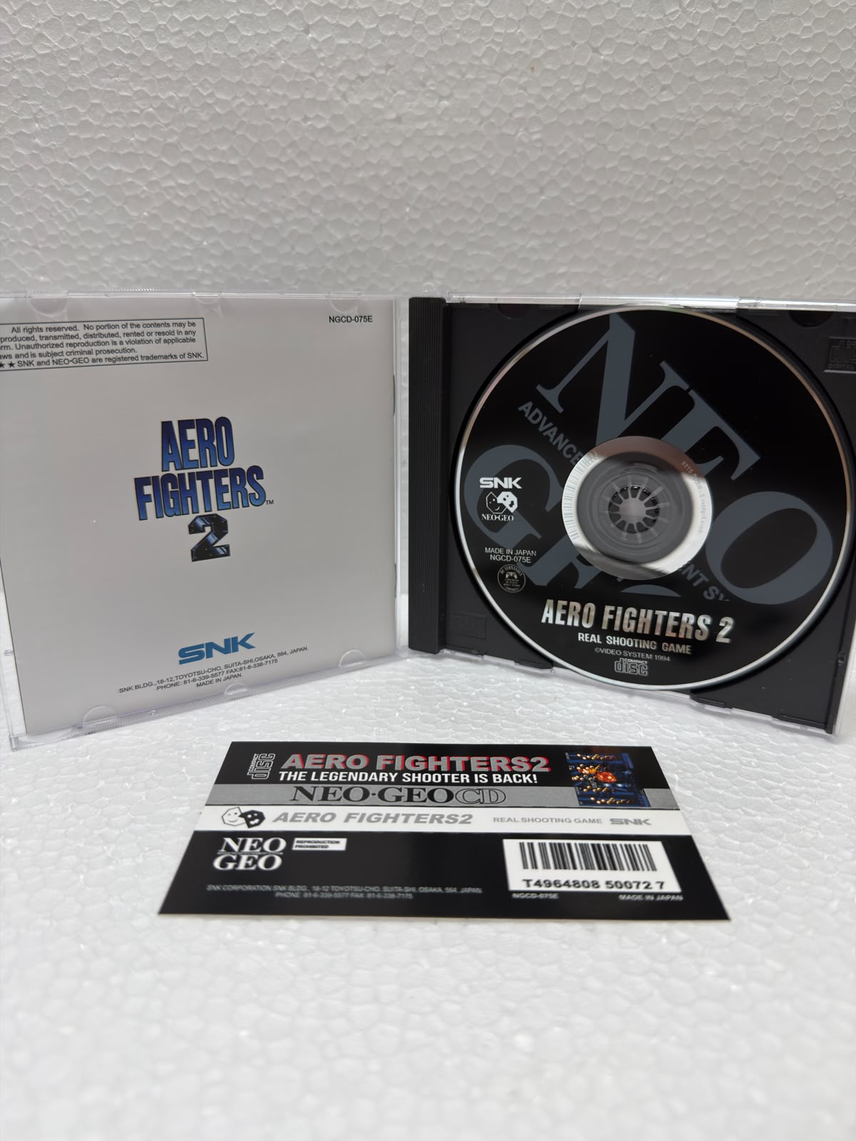 Aero Fighters 2 Jogo Neo Geo CD Prensado Completo Sonic Wings