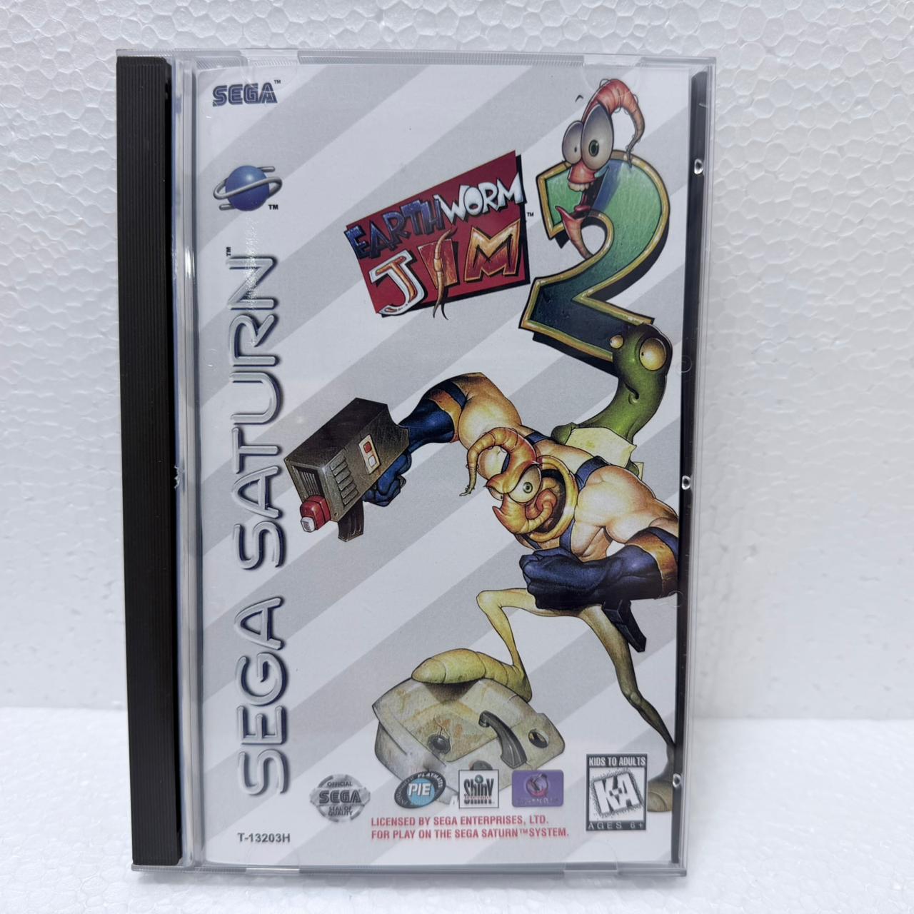 Earth Worm Jim - Sega Saturno - Box em Acrílico