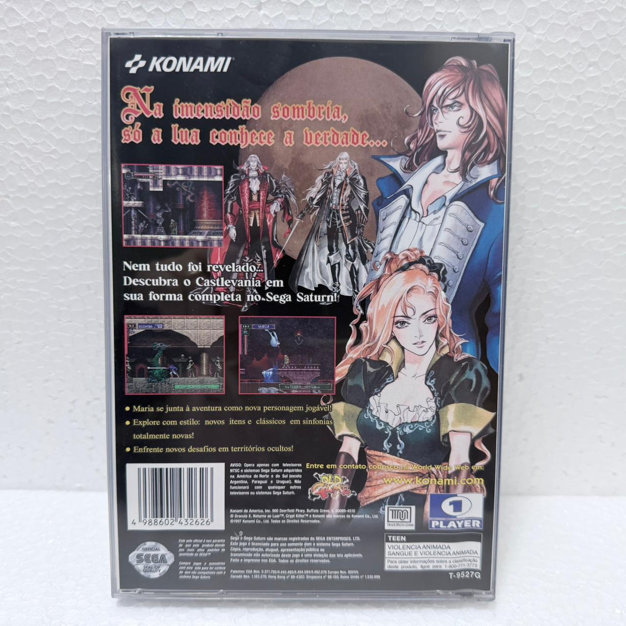 Dracula X Castlevania - Sega Saturno - Box em Acrílico