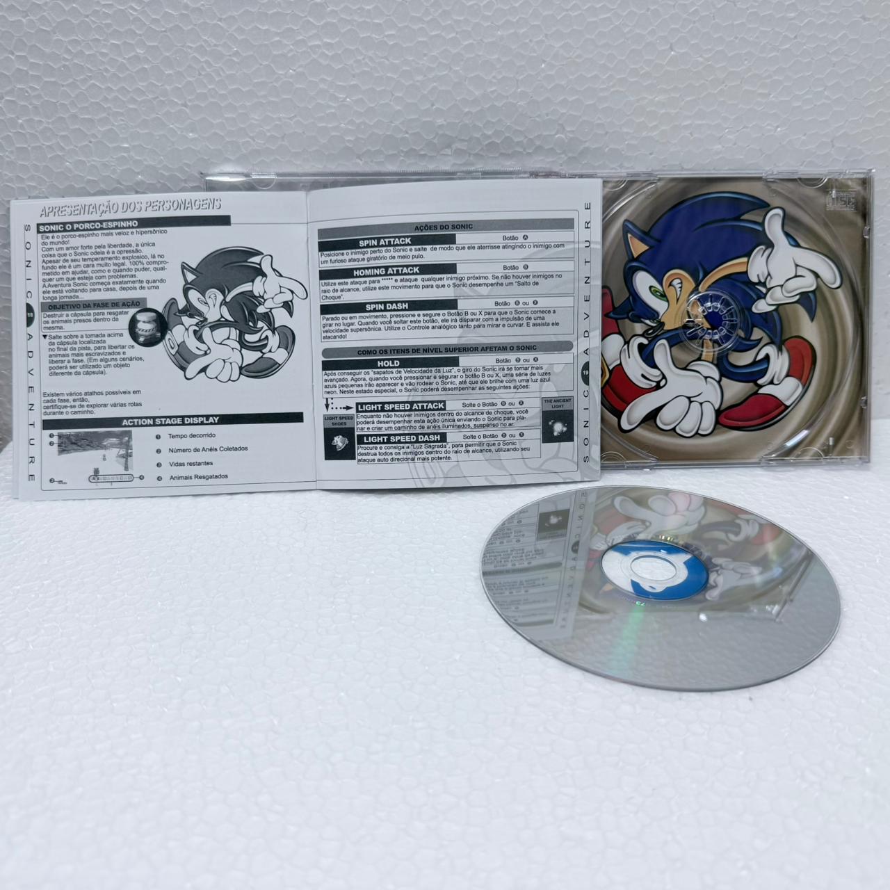 Sonic 1 e 2 Box - Dreamcast