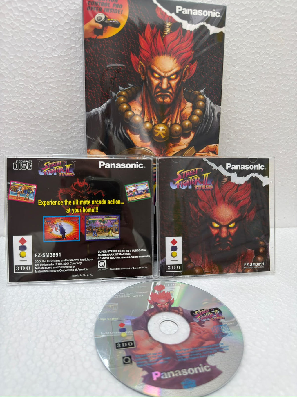 Street Fighter 2 Turbo Jogo 3DO Prensado Completo