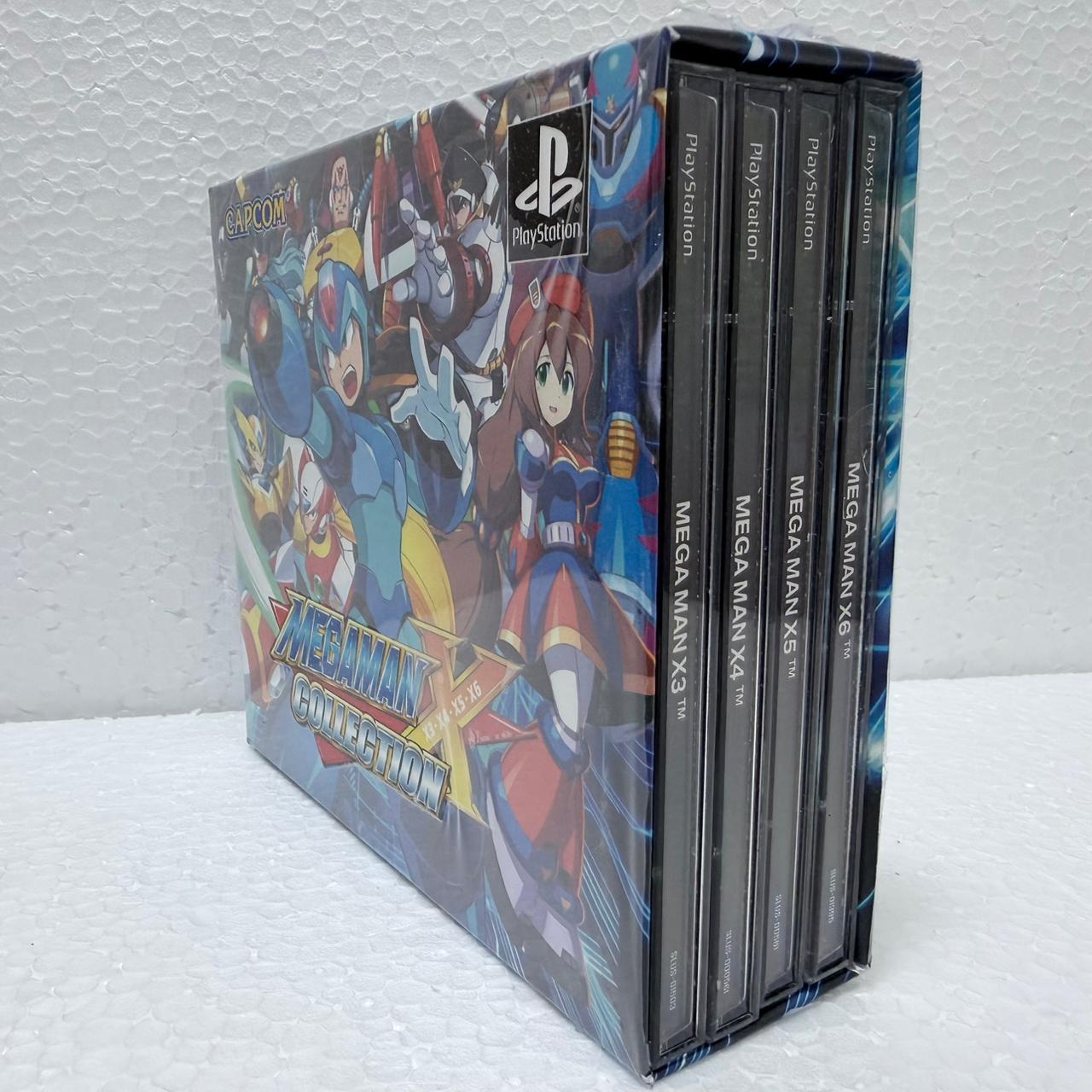 Megaman X Colection Box com 4 jogos + Pôster - PlayStation