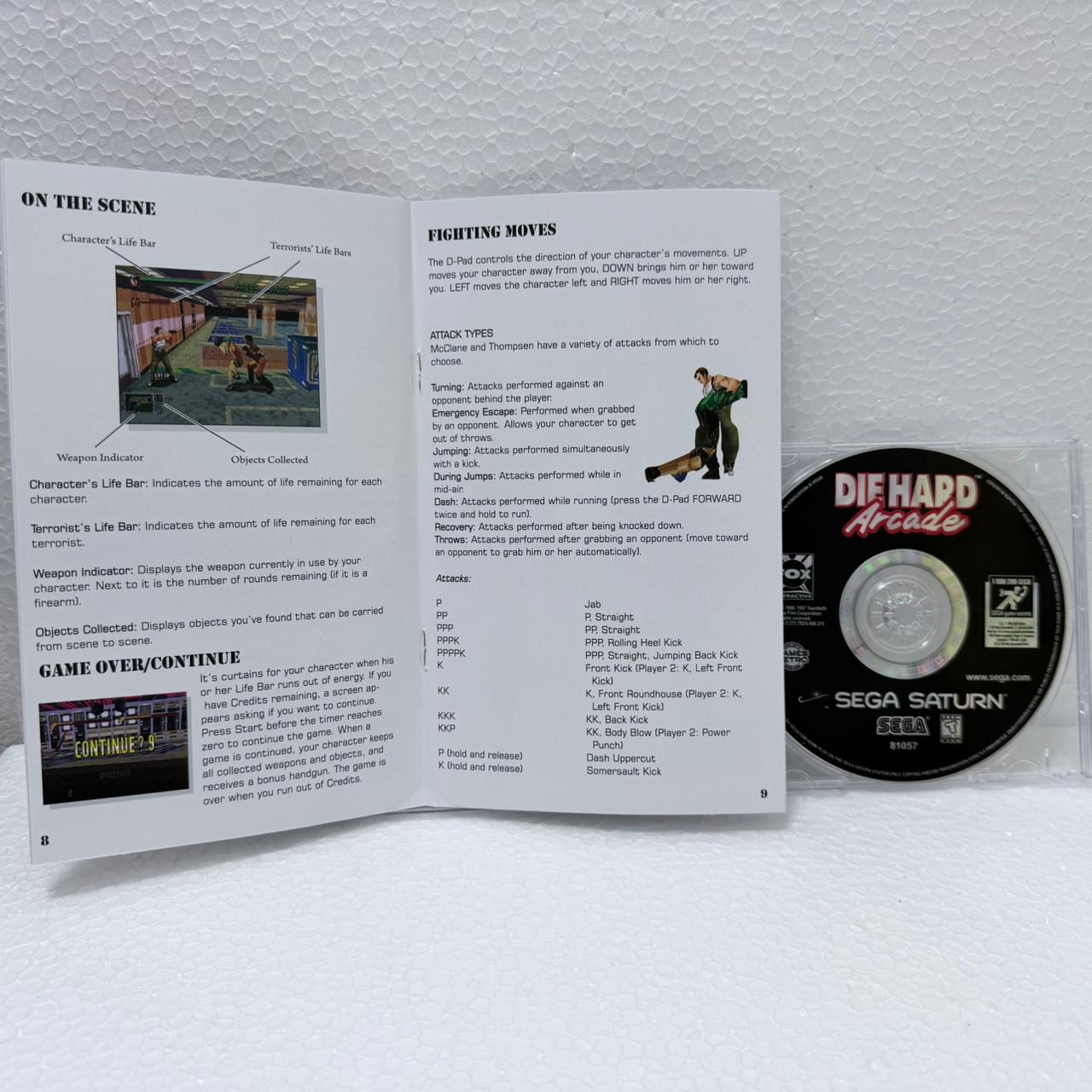 Die Hard Arcade - Sega Saturno - Long Box