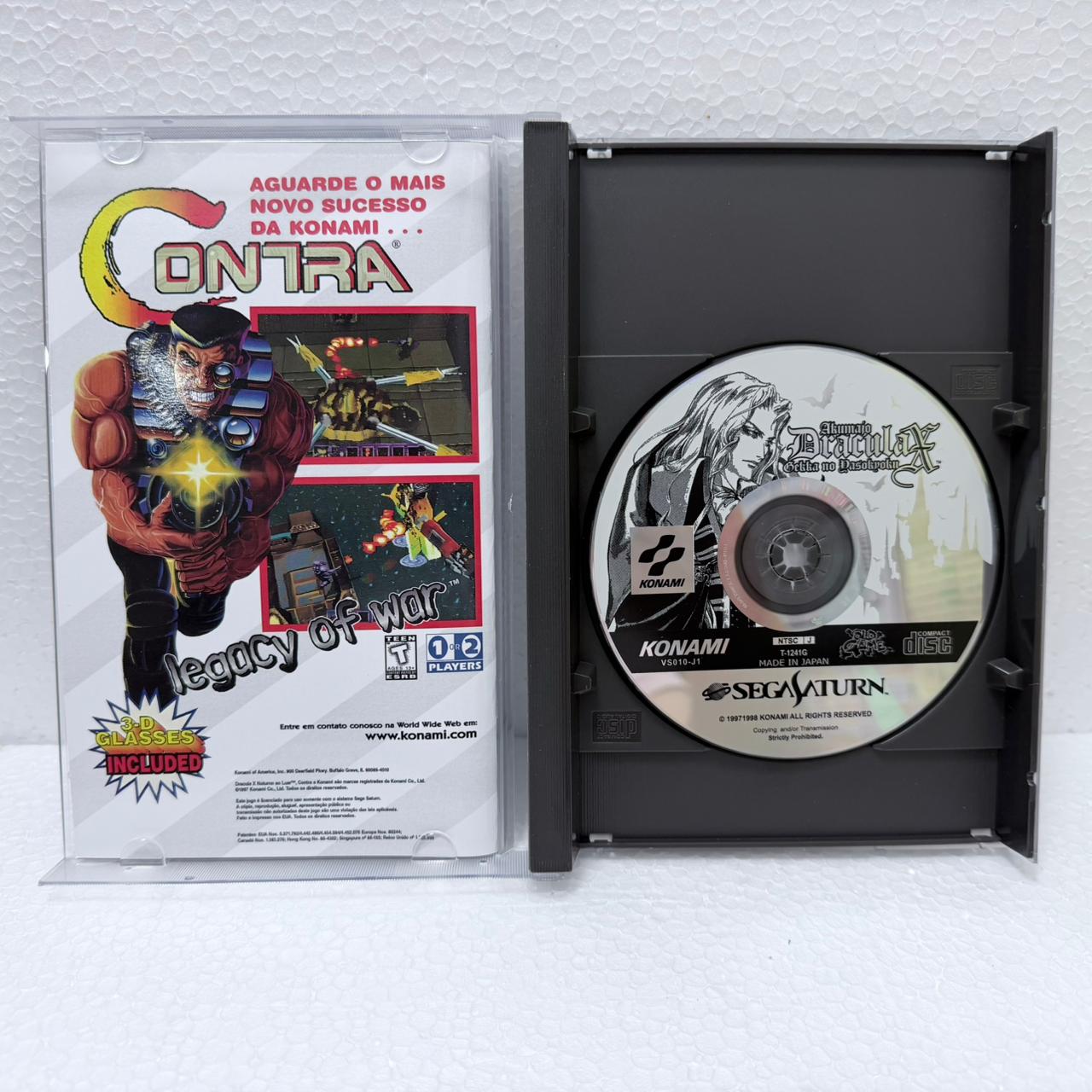 Dracula X Castlevania - Sega Saturno - Box em Acrílico