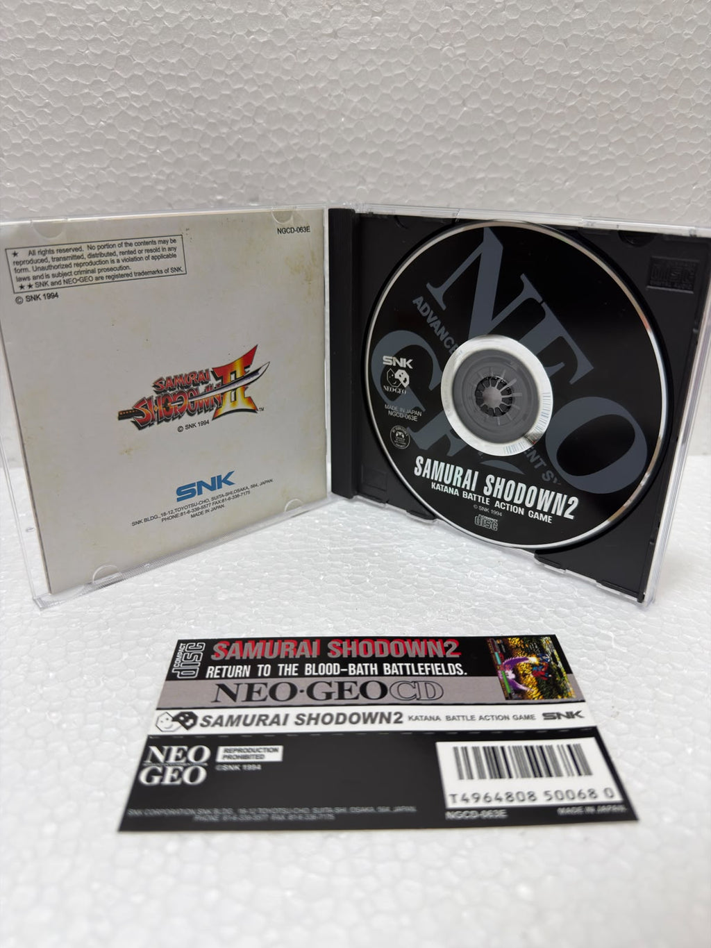 Samurai Shodown 2  Jogo Neo Geo CD Prensado Completo