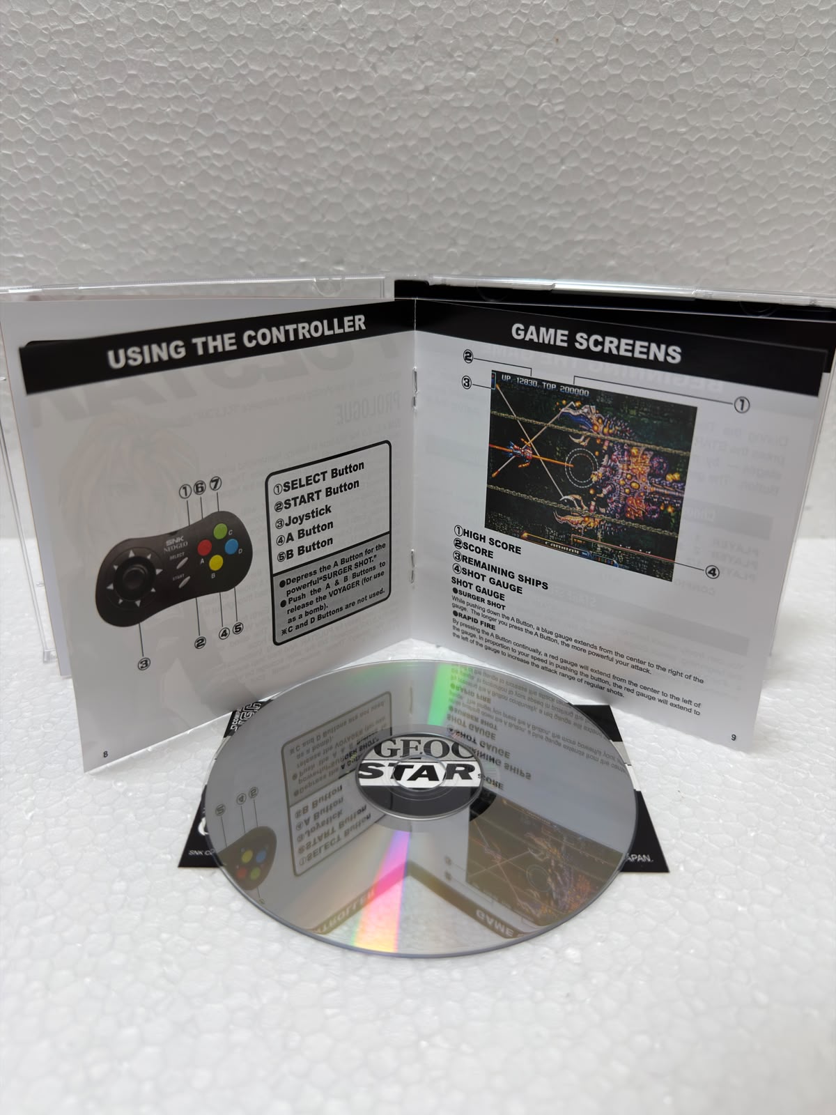 Pulstar Jogo Neo Geo CD Prensado Completo Navinha