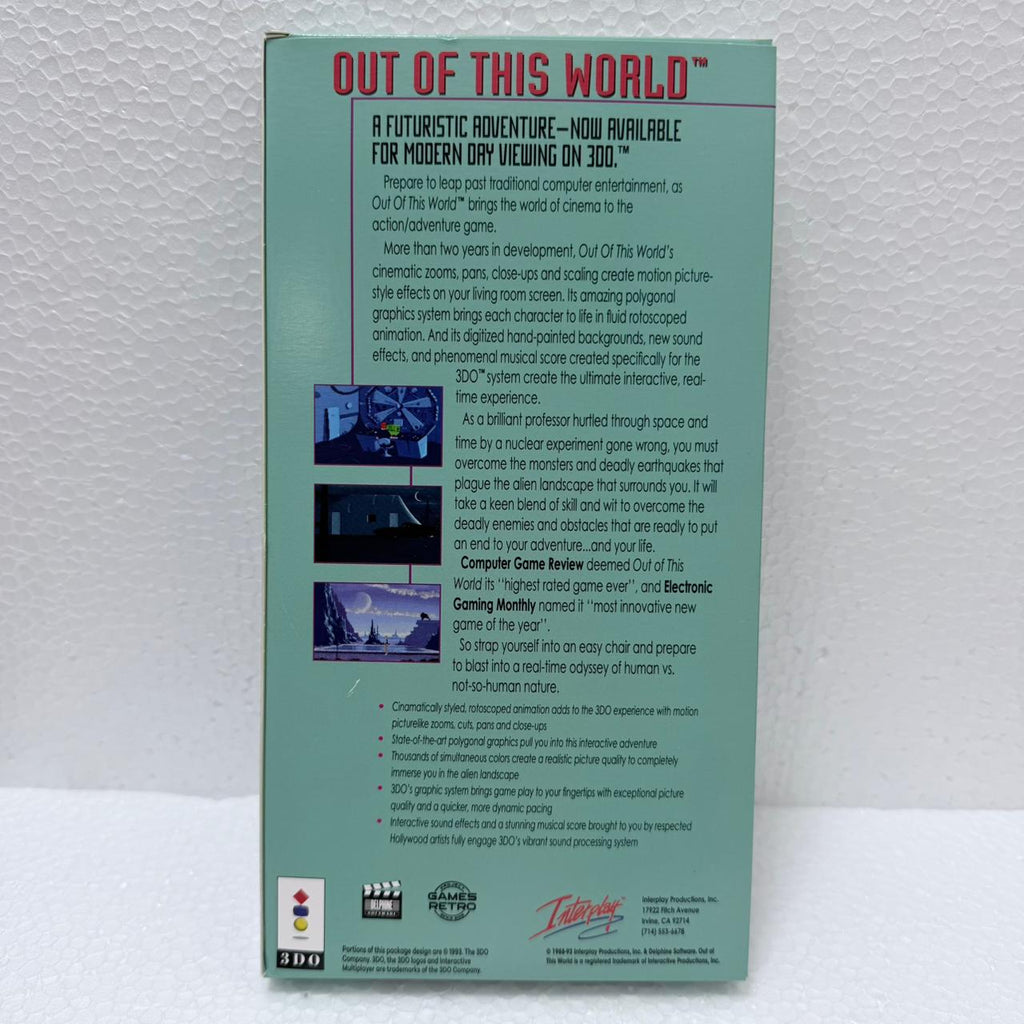 Out of This World  3DO - Long Box